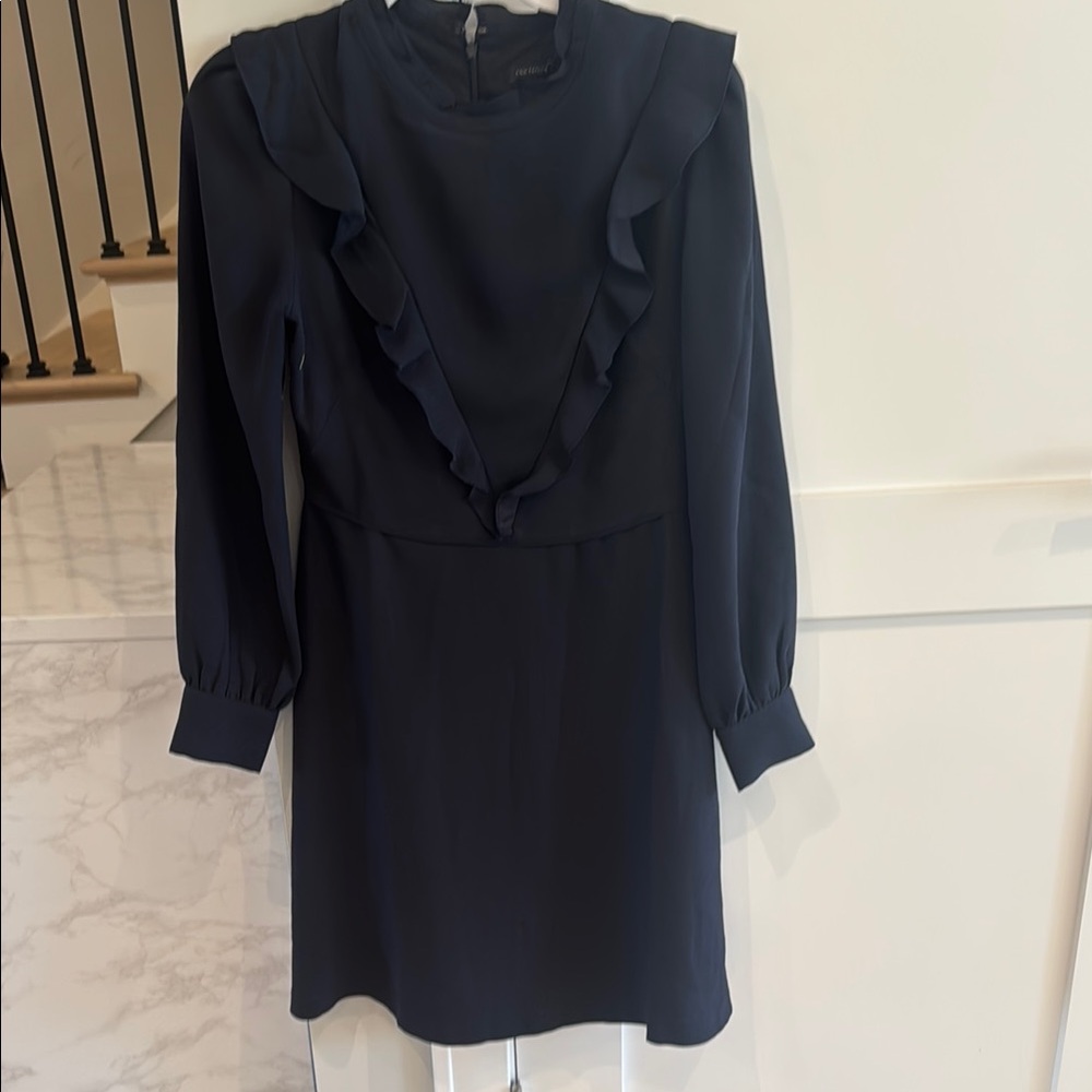 Ann Taylor Midnight Blue Long Sleeve Dress - Picture 1 of 5